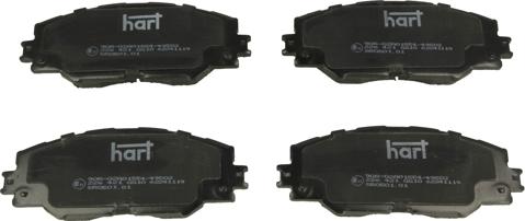 Hart 226 421 - Brake Pad Set, disc brake autospares.lv