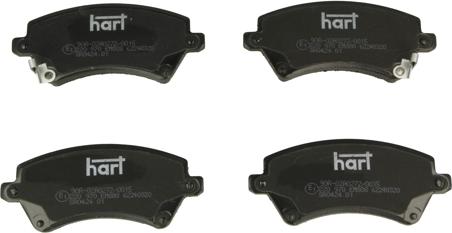 Hart 220 970 - Brake Pad Set, disc brake autospares.lv