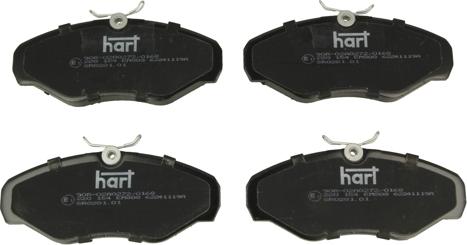 Hart 220 154 - Brake Pad Set, disc brake autospares.lv