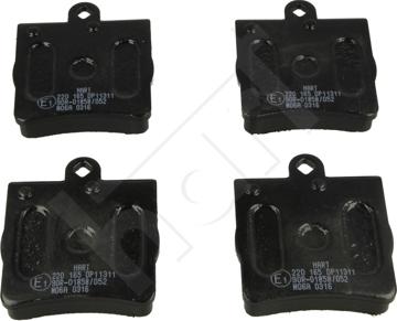 Hart 220 165 - Brake Pad Set, disc brake autospares.lv