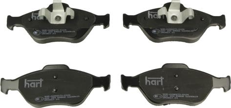 Hart 220 189 - Brake Pad Set, disc brake autospares.lv