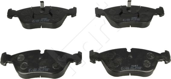 Hart 220 187 - Brake Pad Set, disc brake autospares.lv