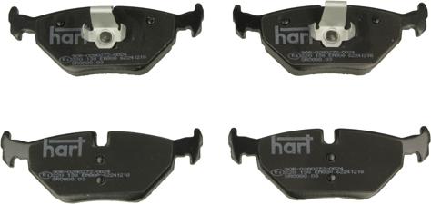 Hart 220 138 - Brake Pad Set, disc brake autospares.lv