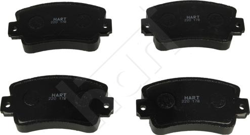 Hart 220 178 - Brake Pad Set, disc brake autospares.lv