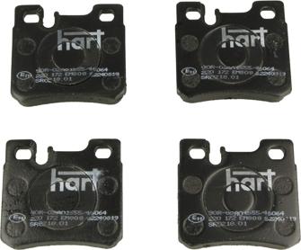 Hart 220 172 - Brake Pad Set, disc brake autospares.lv