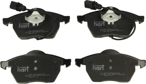 Hart 221 406 - Brake Pad Set, disc brake autospares.lv