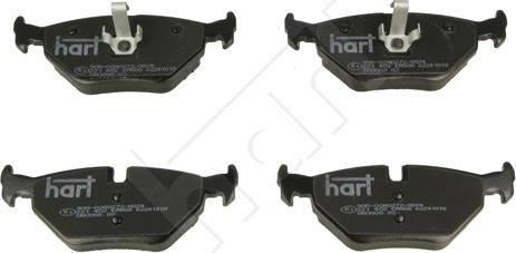 Hart 221 402 - Brake Pad Set, disc brake autospares.lv