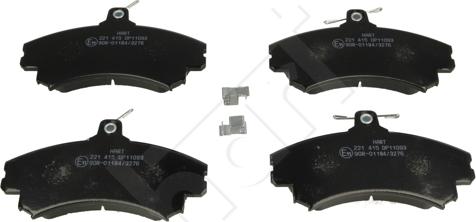 Hart 221 415 - Brake Pad Set, disc brake autospares.lv