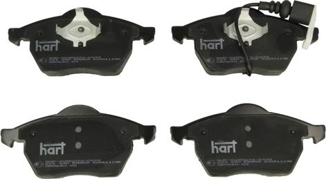 Hart 221 640 - Brake Pad Set, disc brake autospares.lv