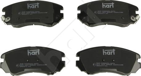 Hart 221 663 - Brake Pad Set, disc brake autospares.lv