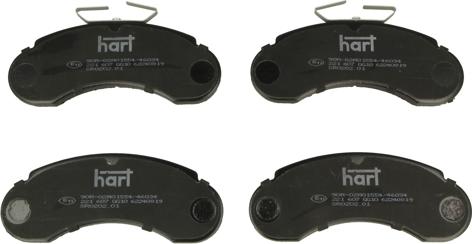 Hart 221 607 - Brake Pad Set, disc brake autospares.lv