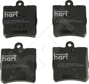 Hart 221 617 - Brake Pad Set, disc brake autospares.lv