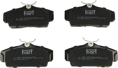 Hart 221 106 - Brake Pad Set, disc brake autospares.lv