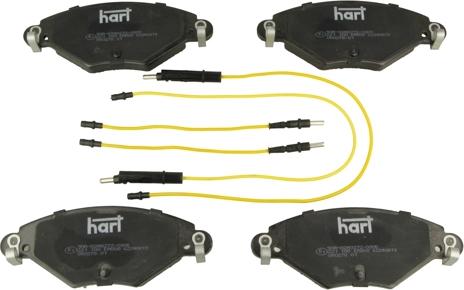 Hart 221 100 - Brake Pad Set, disc brake autospares.lv