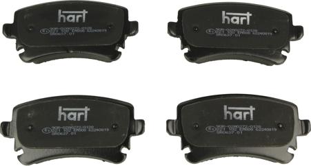 Hart 221 102 - Brake Pad Set, disc brake autospares.lv