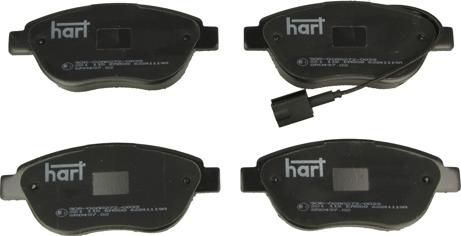 Hart 221 115 - Brake Pad Set, disc brake autospares.lv