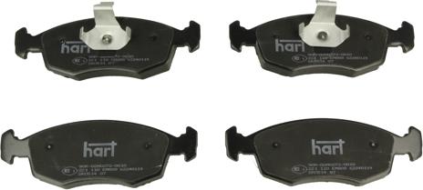 Hart 221 110 - Brake Pad Set, disc brake autospares.lv