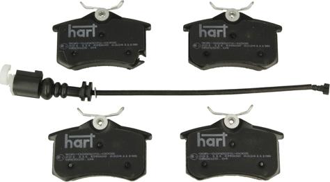 Hart 221 111 - Brake Pad Set, disc brake autospares.lv