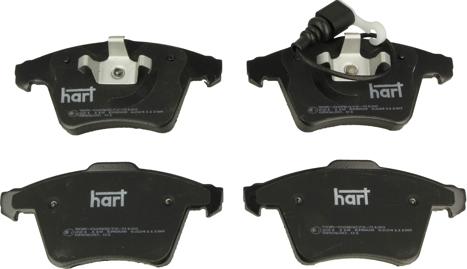 Hart 221 118 - Brake Pad Set, disc brake autospares.lv