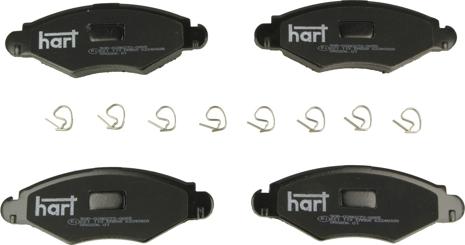 Hart 221 113 - Brake Pad Set, disc brake autospares.lv