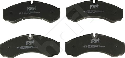 Hart 221 123 - Brake Pad Set, disc brake autospares.lv