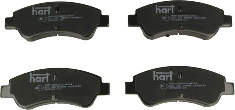 Hart 221 122 - Brake Pad Set, disc brake autospares.lv