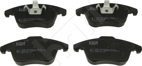 Hart 228 848 - Brake Pad Set, disc brake autospares.lv