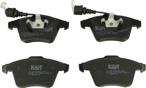 Hart 228 854 - Brake Pad Set, disc brake autospares.lv