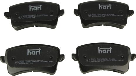 Hart 228 855 - Brake Pad Set, disc brake autospares.lv