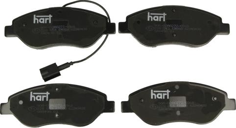 Hart 228 853 - Brake Pad Set, disc brake autospares.lv