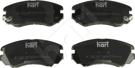 Hart 228 852 - Brake Pad Set, disc brake autospares.lv