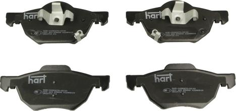 Hart 223 163 - Brake Pad Set, disc brake autospares.lv