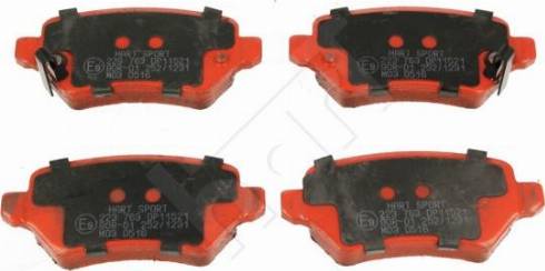 Hart 223 763 - Brake Pad Set, disc brake autospares.lv