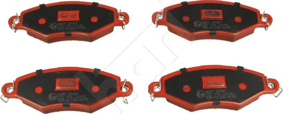 Hart 223 776 - Brake Pad Set, disc brake autospares.lv