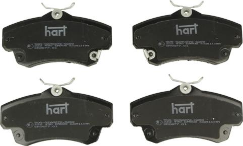 Hart 222 409 - Brake Pad Set, disc brake autospares.lv