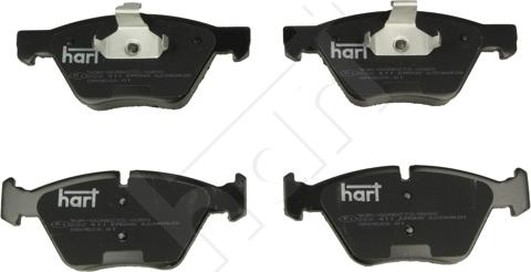 Hart 222 411 - Brake Pad Set, disc brake autospares.lv