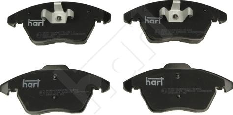 Hart 222 294 - Brake Pad Set, disc brake autospares.lv