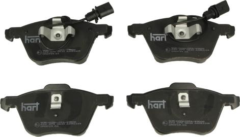 Hart 222 279 - Brake Pad Set, disc brake autospares.lv