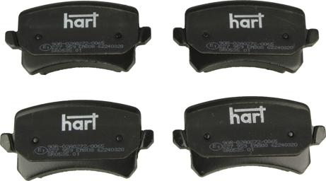 Hart 227 959 - Brake Pad Set, disc brake autospares.lv