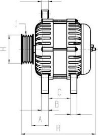 HC-Cargo 116643 - Alternator autospares.lv