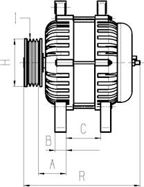 HC-Cargo 116586 - Alternator autospares.lv