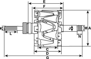 HC-Cargo 136387 - Rotor, alternator autospares.lv