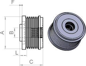 HC-Cargo 335011 - Pulley, alternator, freewheel clutch autospares.lv