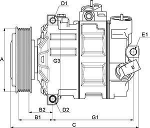 HC-Cargo 240981 - Compressor, air conditioning autospares.lv