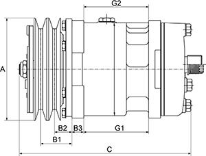 HC-Cargo 240413 - Compressor, air conditioning autospares.lv