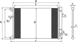 HC-Cargo 260746 - Condenser, air conditioning autospares.lv