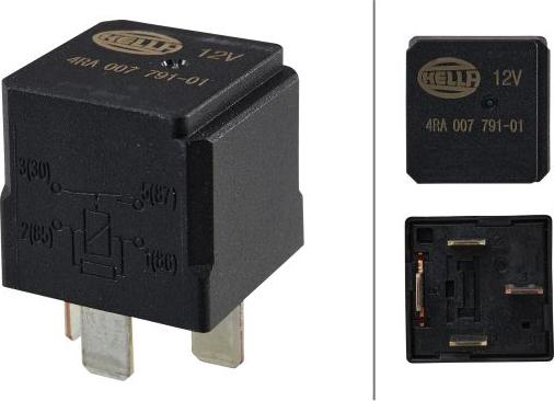 HELLA 4RA 007 791-011 - Relay, main current autospares.lv