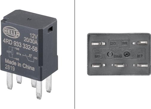 HELLA 4RD 933 332-581 - Relay, main current autospares.lv