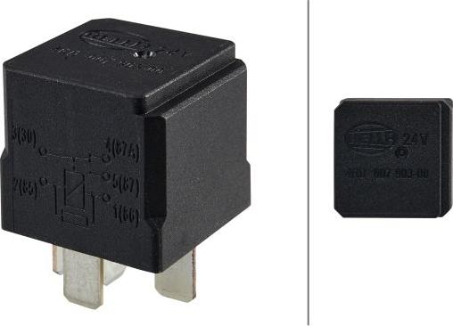 HELLA 4RD 007 903-001 - Relay, main current autospares.lv