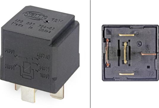 HELLA 4RD 007 794-027 - Relay, main current autospares.lv